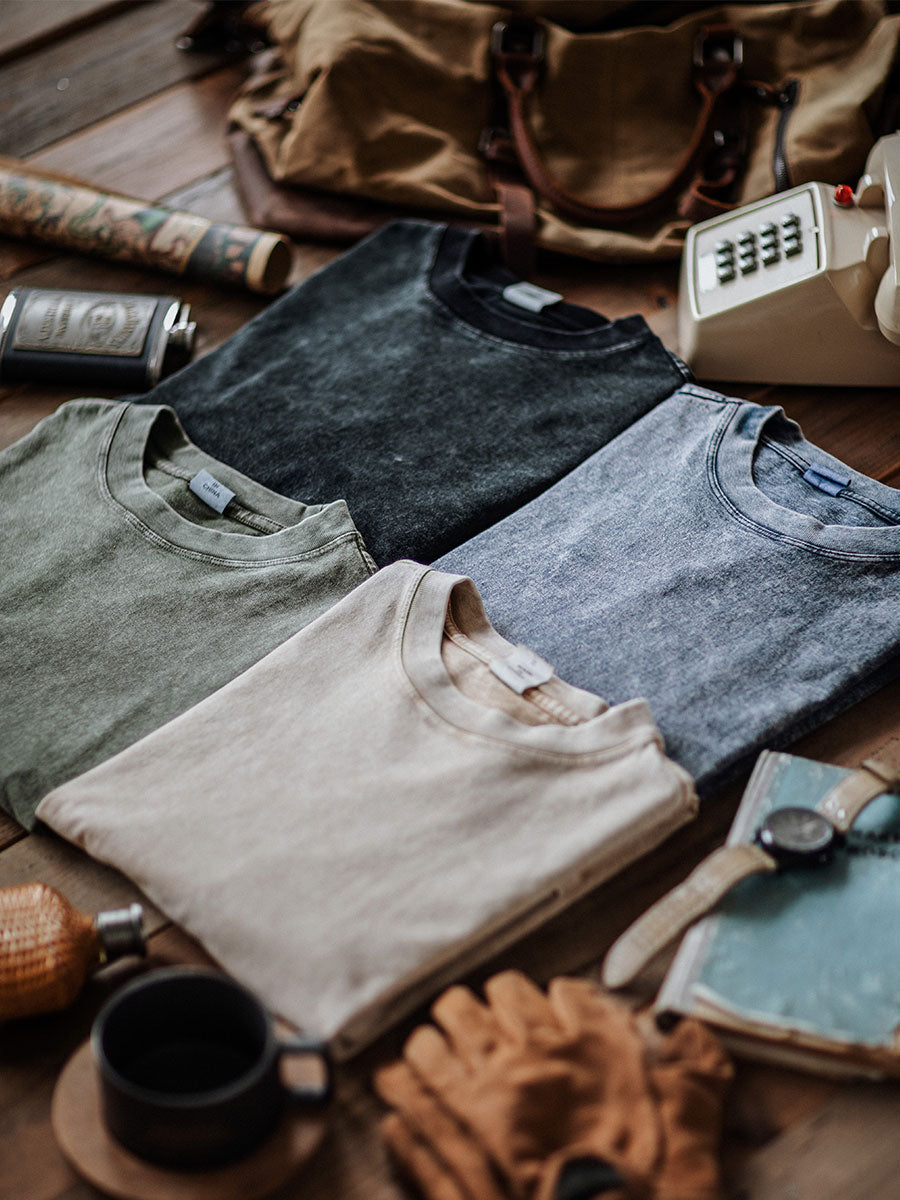 Garment Dyed Long Sleeve T-shirt
