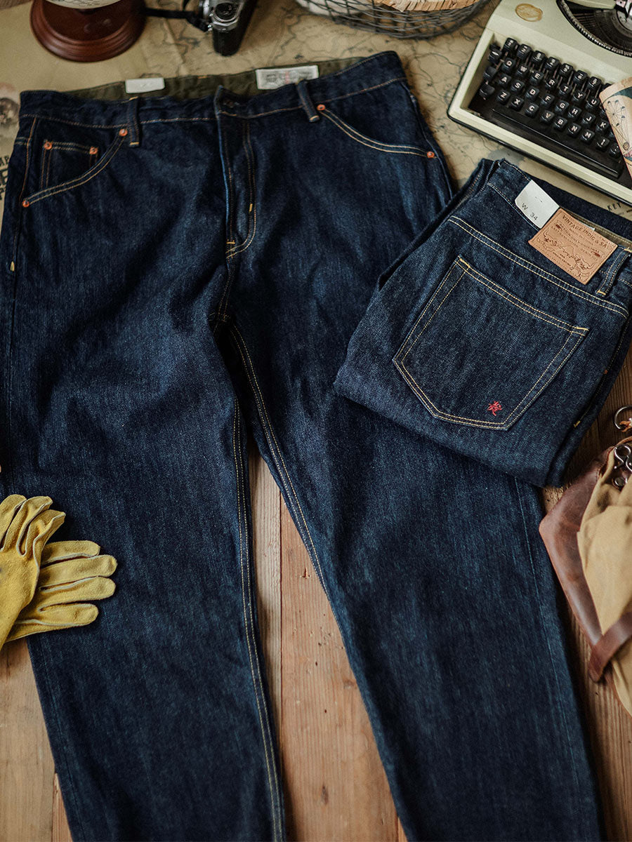 Relaxed Tapered Rinse Selvedge  Jeans