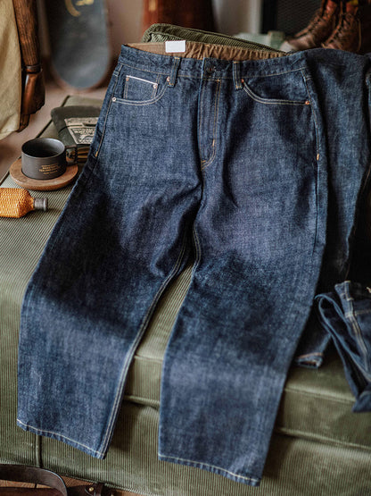 Relaxed Straight Rinse Selvedge Jeans