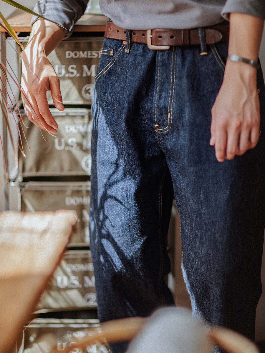 Relaxed Tapered Rinse Selvedge  Jeans