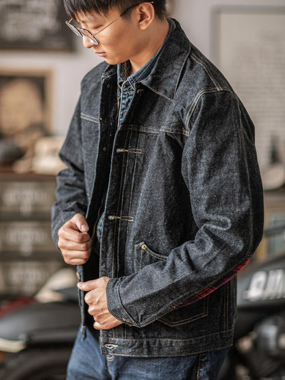 PLEATED FRONT DENIM BROUSE