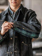 PLEATED FRONT DENIM BROUSE