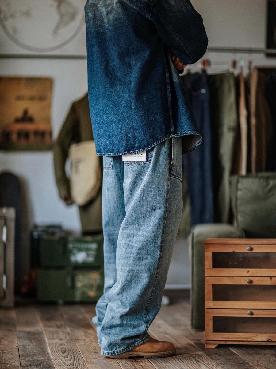 1937 Baggy Fit Denim Work Pants