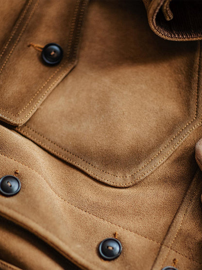 Classic Silhouette Leather Trucker Jacket
