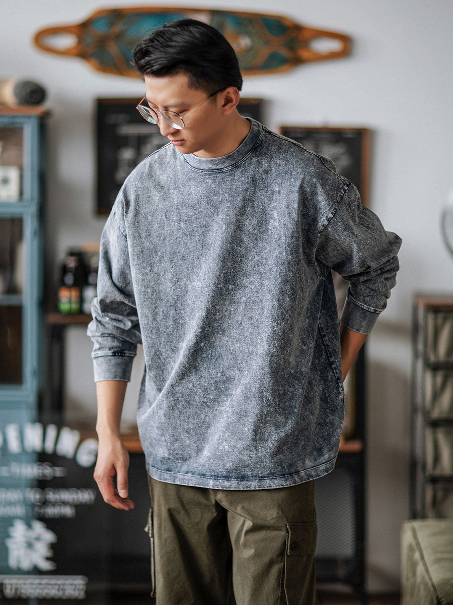 Garment Dyed Long Sleeve T-shirt