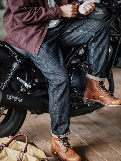 Selvedge Raw Denim Relaxed Tapered Jeans
