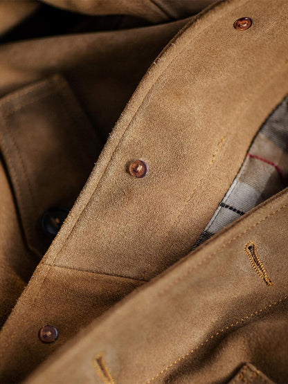 Classic Silhouette Leather Trucker Jacket