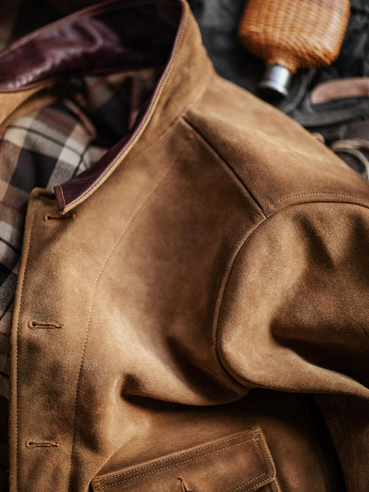 Classic Silhouette Leather Trucker Jacket