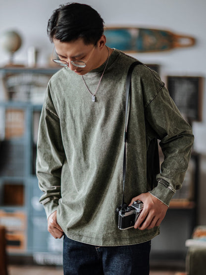 Garment Dyed Long Sleeve T-shirt