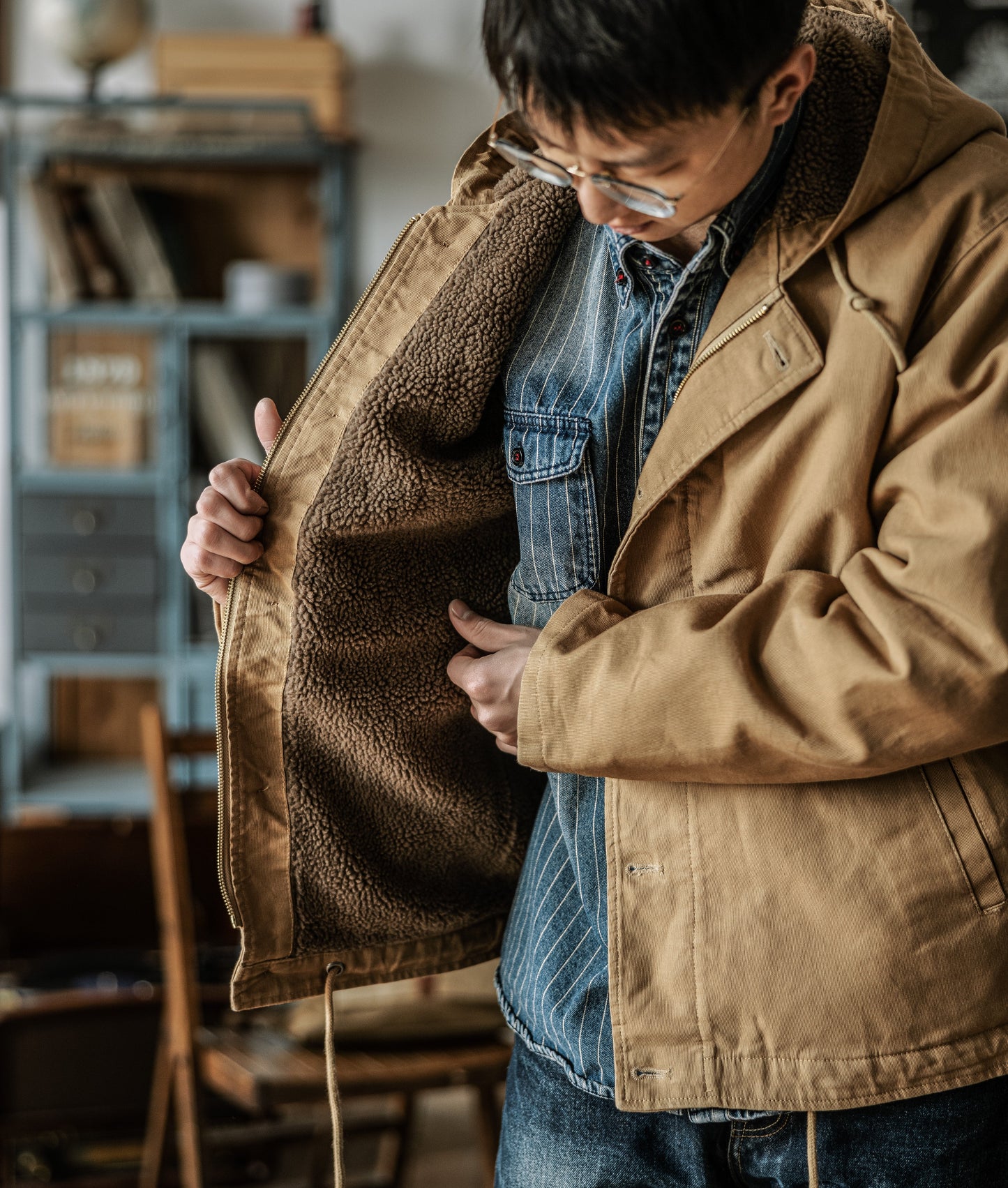 Sherpa Lined Deck Jacket