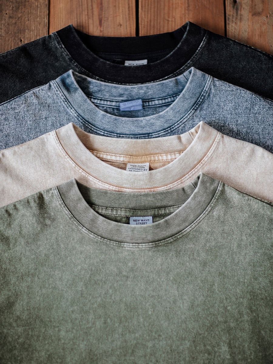 Garment Dyed Long Sleeve T-shirt