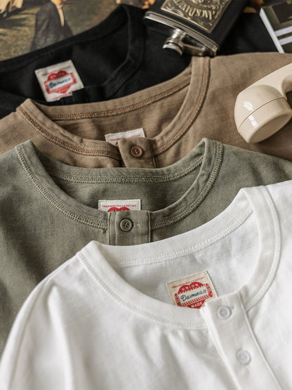 Vintage Long Sleeve Henley Shirt