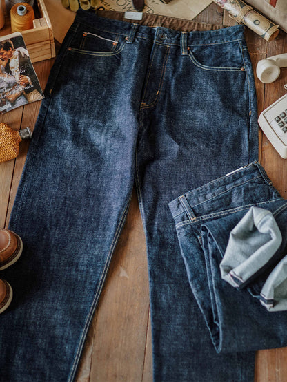 Relaxed Straight Rinse Selvedge Jeans