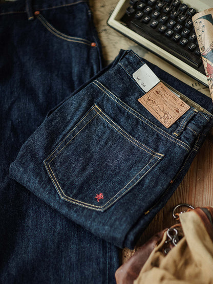 Relaxed Tapered Rinse Selvedge  Jeans