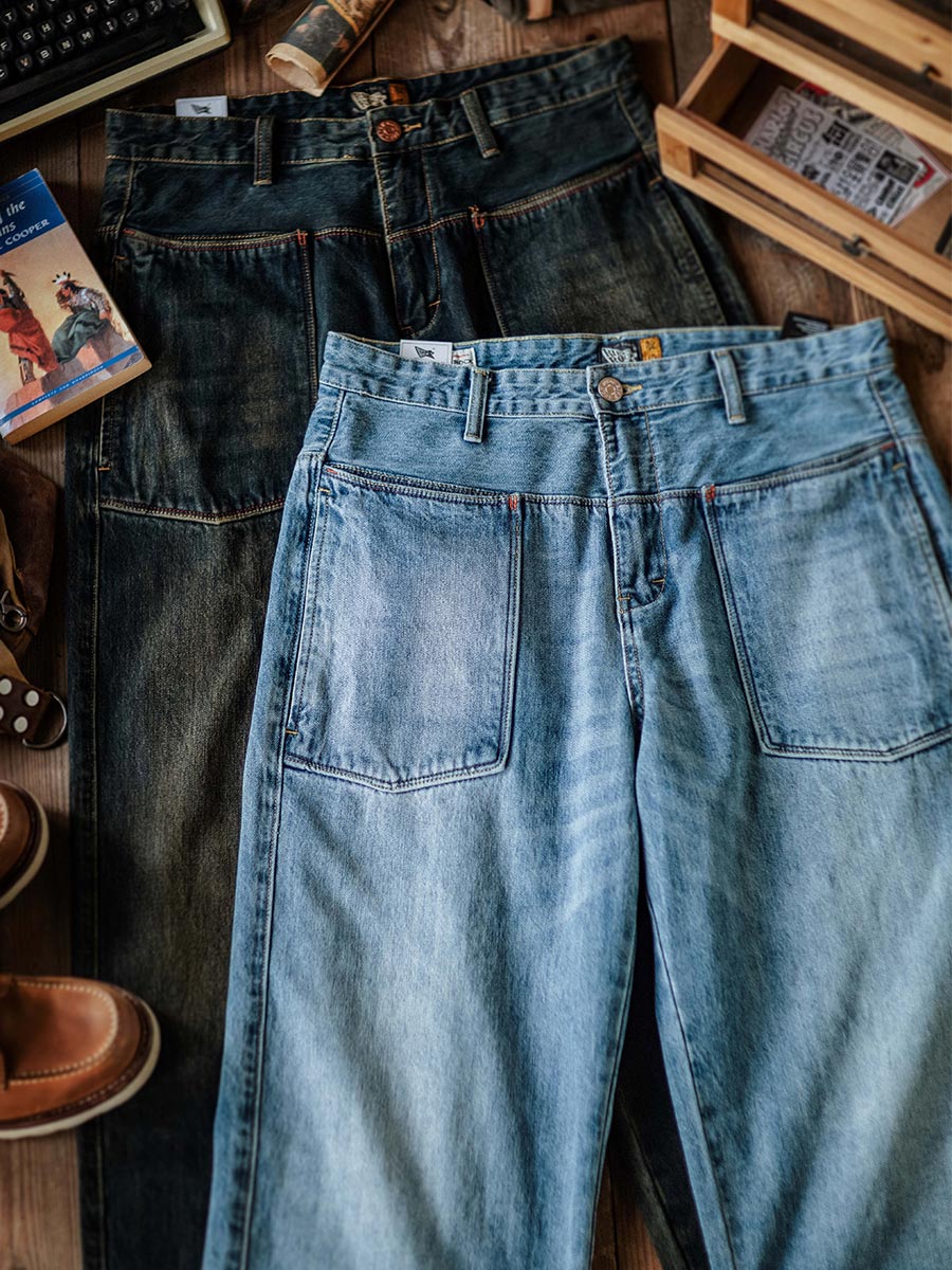 1937 Baggy Fit Denim Work Pants