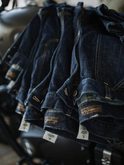 Raw Denim Vintage Double-Front Selvedge Jeans
