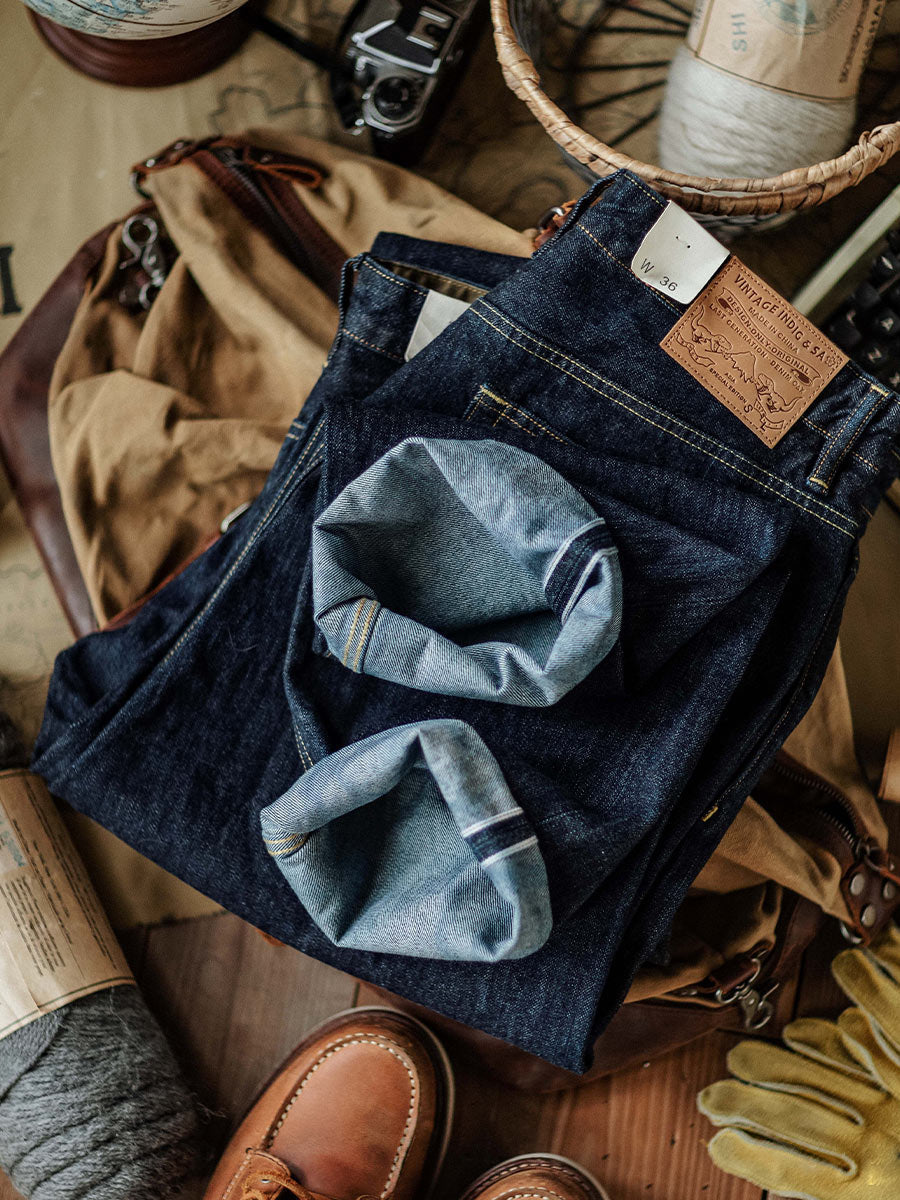Relaxed Tapered Rinse Selvedge  Jeans