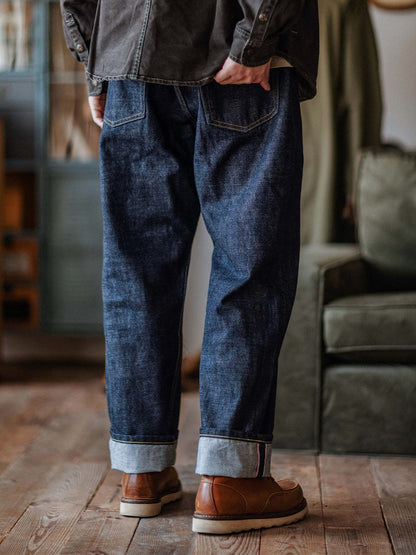 Relaxed Straight Rinse Selvedge Jeans