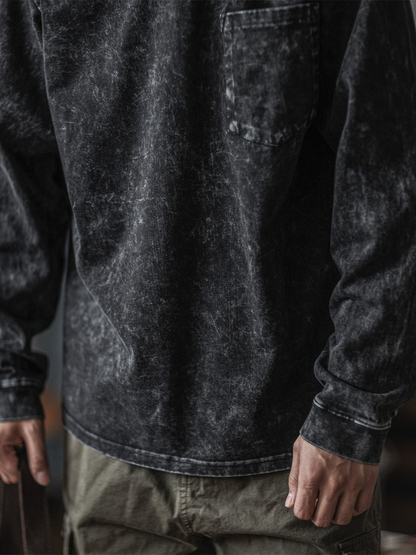 Garment Dyed Long Sleeved T-shirt