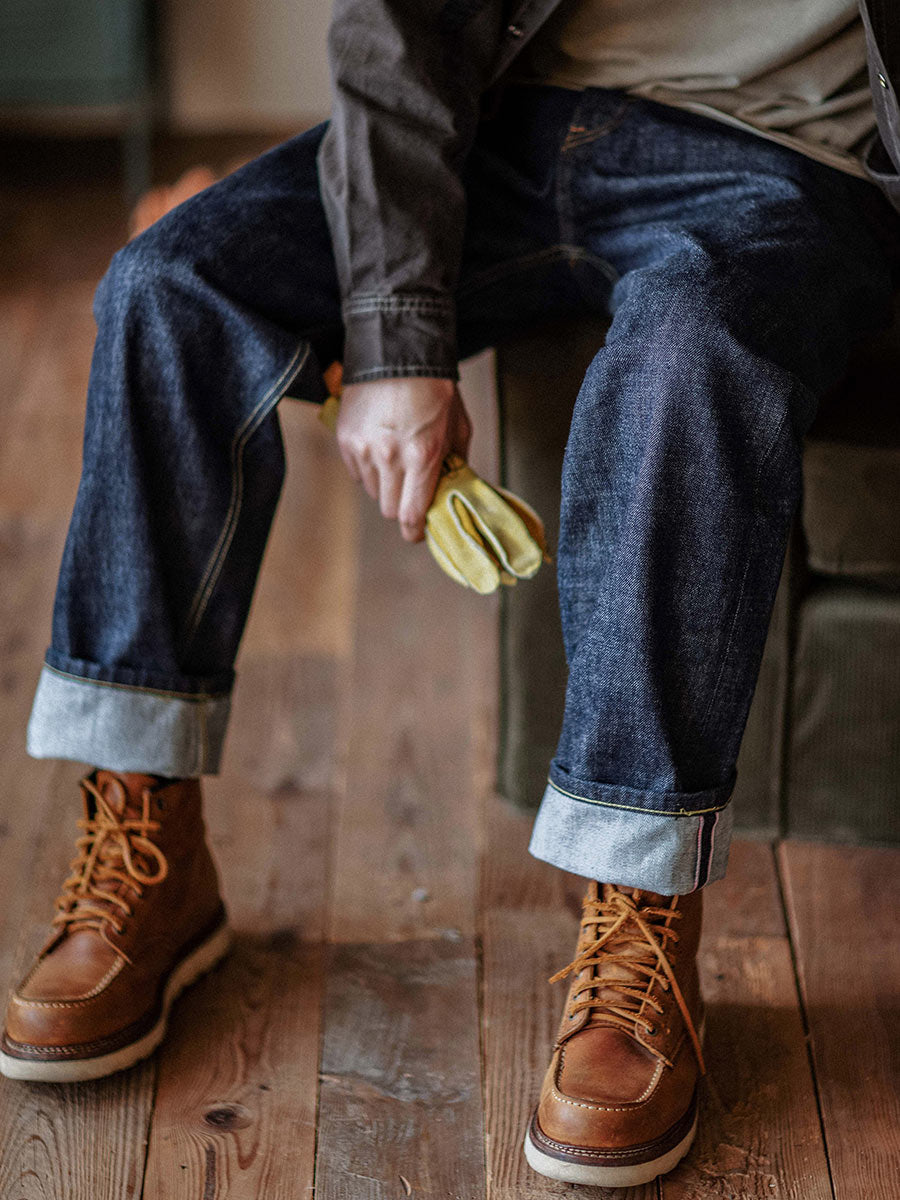 Relaxed Straight Rinse Selvedge Jeans