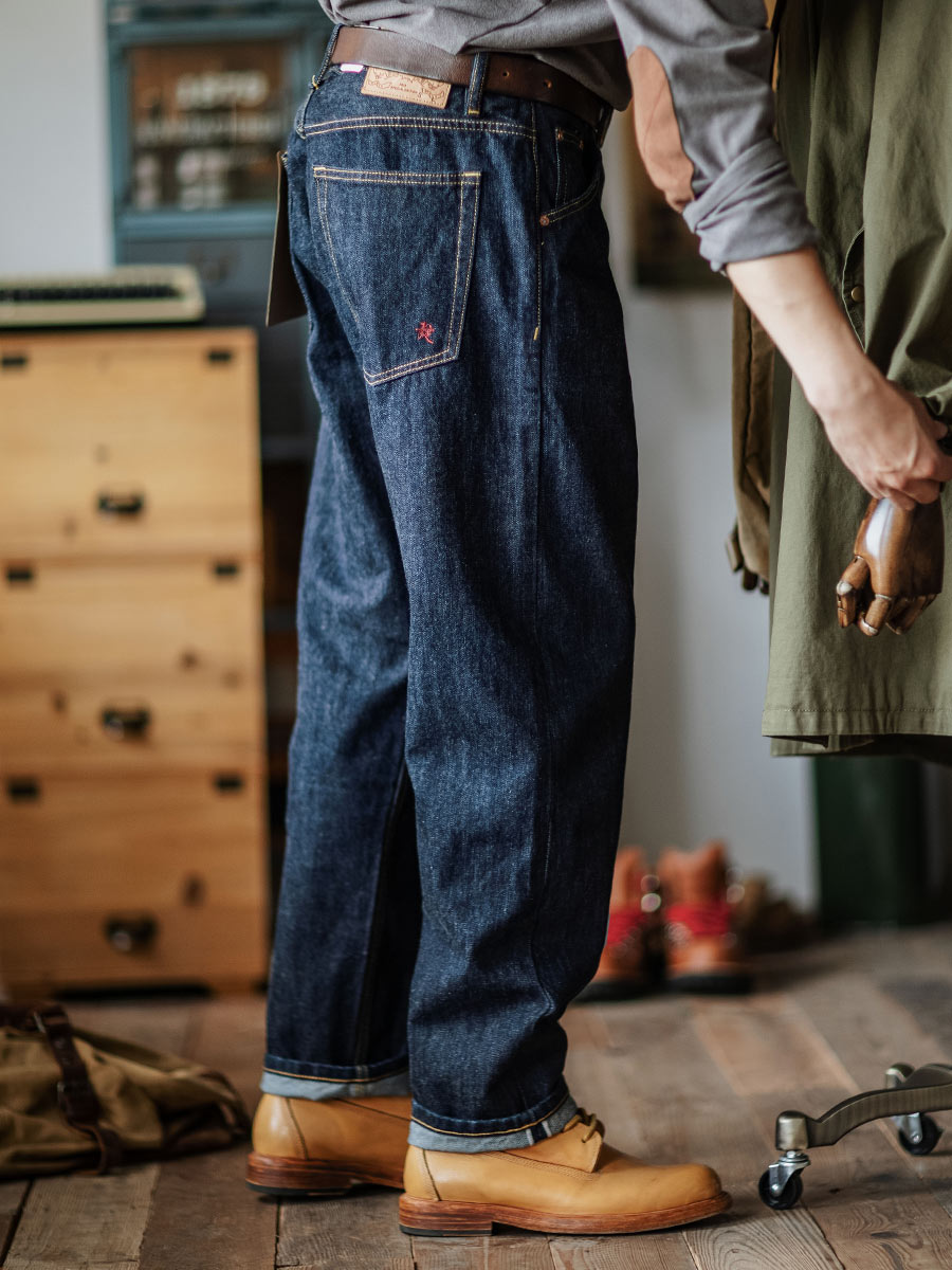 Relaxed Tapered Rinse Selvedge  Jeans