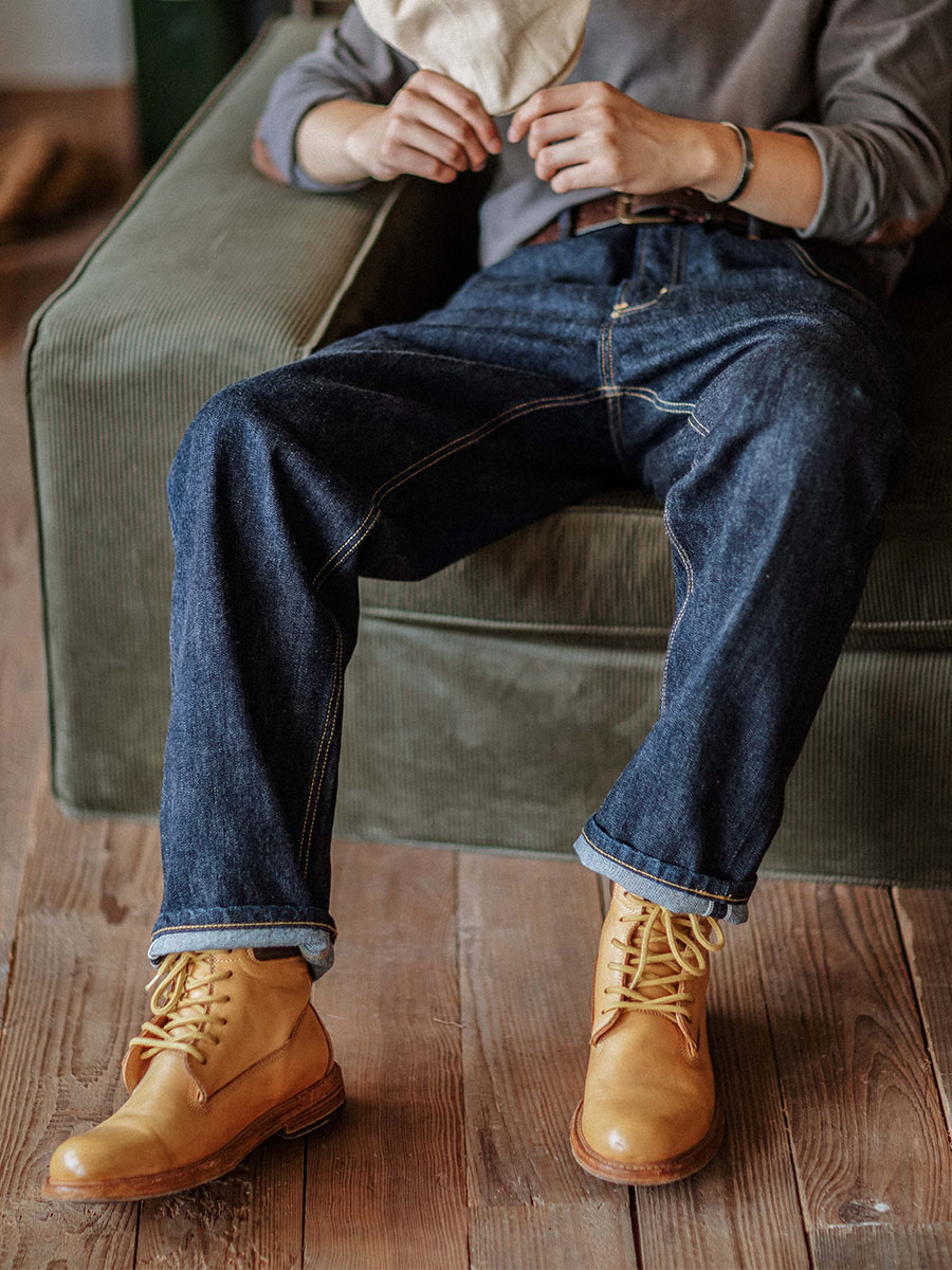 Relaxed Tapered Rinse Selvedge  Jeans