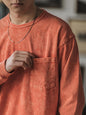 Garment Dyed Long Sleeved T-shirt